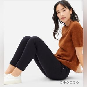 EVERLANE | Black The Side-Zip Stretch Cotton Pant Size 2